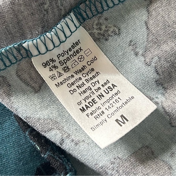 LuLaRoe Globe World Map Blue Julia Dress Size Medium - Picture 6 of 7